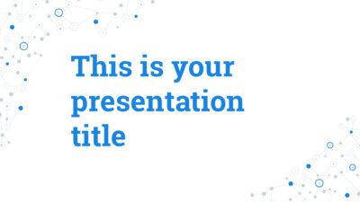 Free Powerpoint template or Google Slides theme with connections design