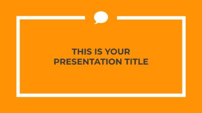 Free professional orange Powerpoint template or Google Slides theme