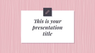 Free elegant and feminine Powerpoint template or Google Slides theme
