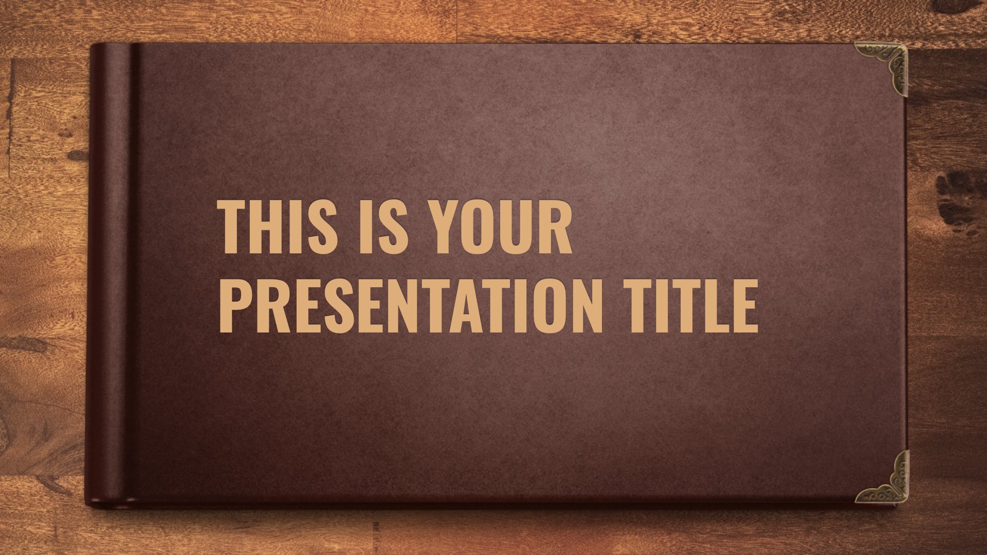 open book free powerpoint template