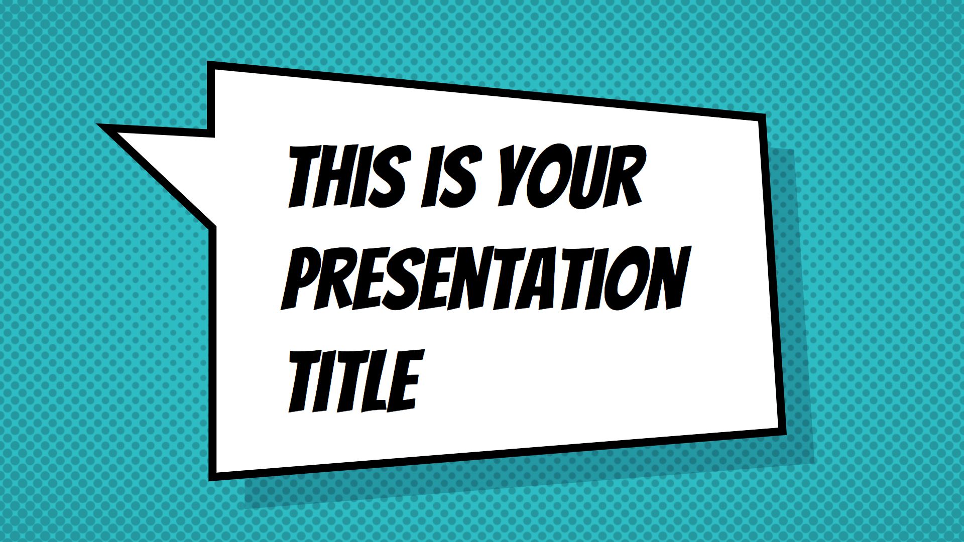 Colorful Comic. Free PowerPoint Template & Google Slides Theme