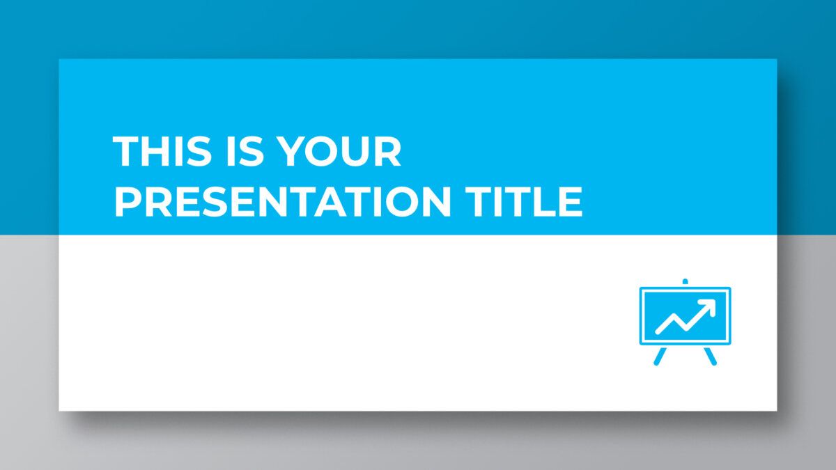 Free professional and corporate blue presentation - Powerpoint template or Google Slides theme