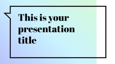 Free modern and elegant presentation - Powerpoint template or Google Slides theme