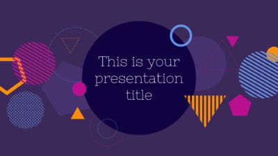 Free modern and bold Powerpoint template or Google Slides theme