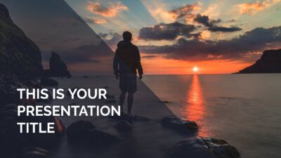 Free inspiring Powerpoint template or Google Slides theme with photo backgrounds
