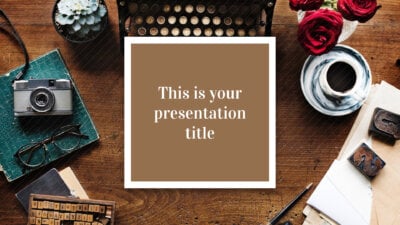 Free classy Powerpoint template or Google Slides theme