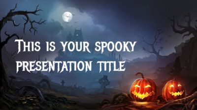 Free Halloween Powerpoint template or Google Slides theme