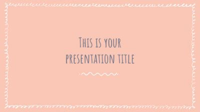 Free Powerpoint template or Google Slides theme with sketchy borders