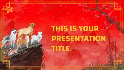 Slides Carnival Google Slides and PowerPoint Template chinese new year of the dog 2018 free powerpoint template or google slides theme 2