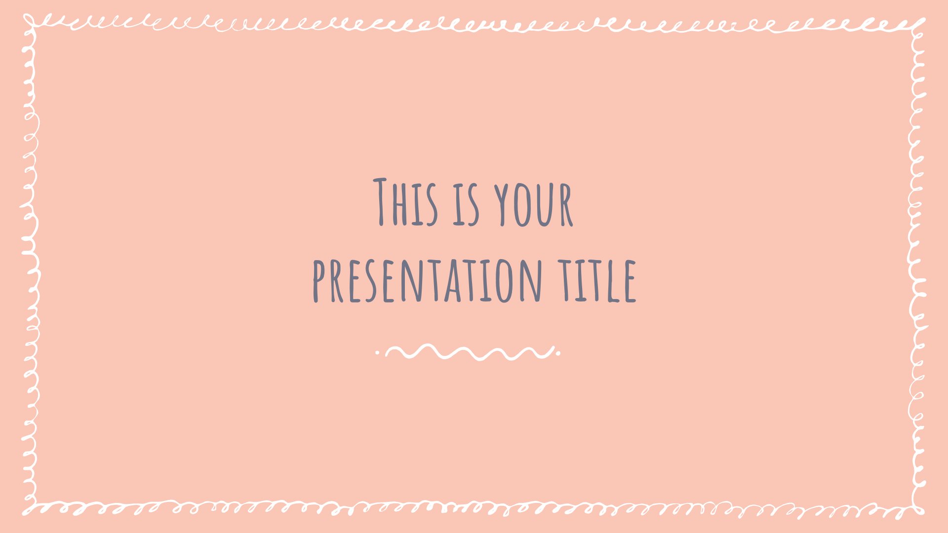 Pastel Scribbles. Free PowerPoint Template & Google Slides Theme With Pretty Powerpoint Templates