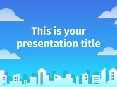 Slides Carnival Google Slides and PowerPoint Template free powerpoint template or google slides theme with illustrated city background