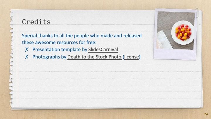 Polaroids & Notebooks - slide 23