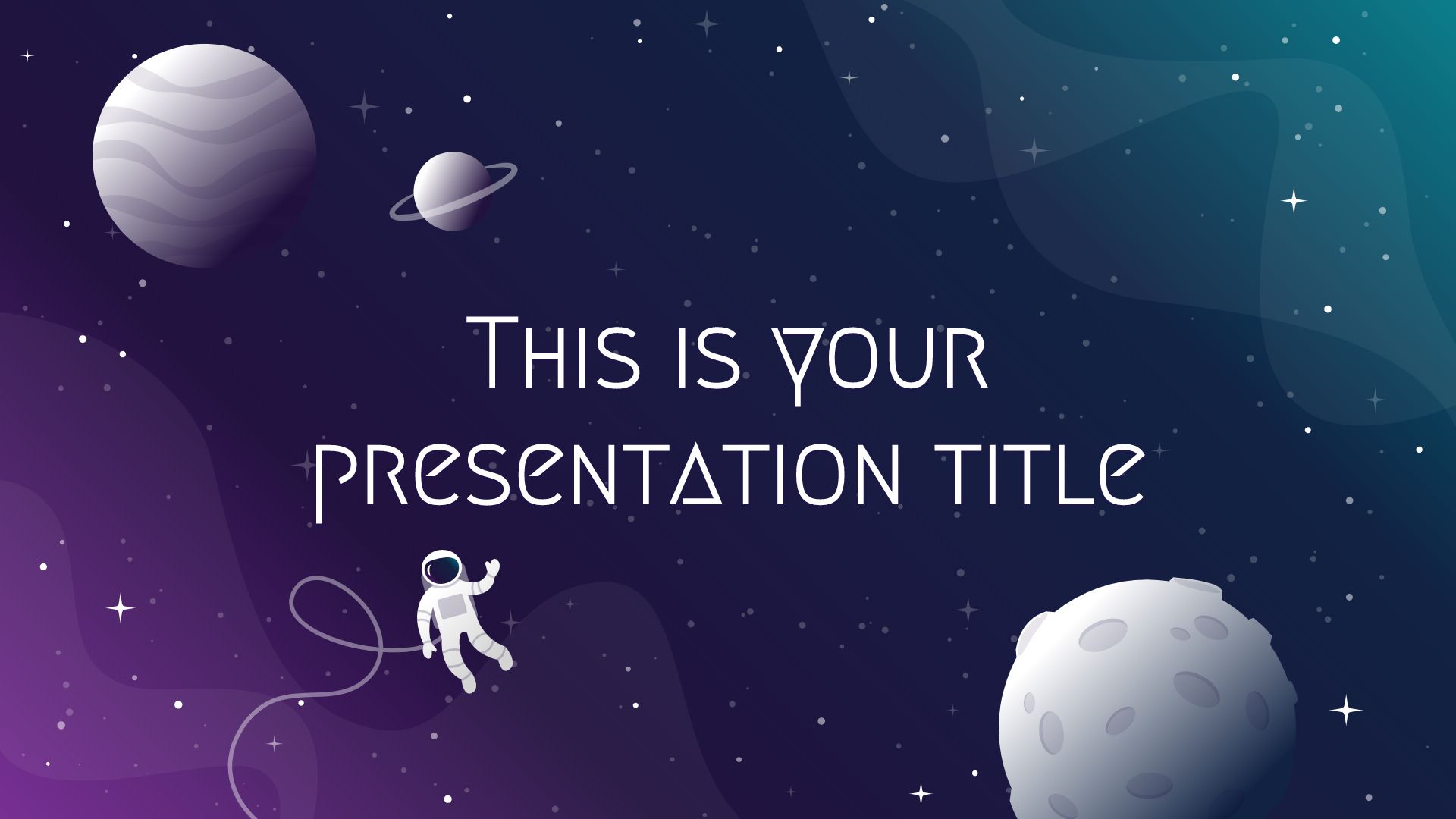 Galaxy Drawings. Free PowerPoint Template & Google Slides Theme