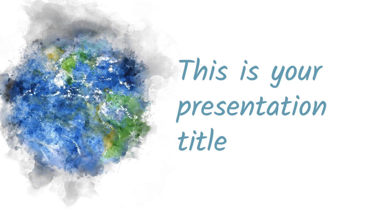 Free Powerpoint template or Google Slides theme with environment theme