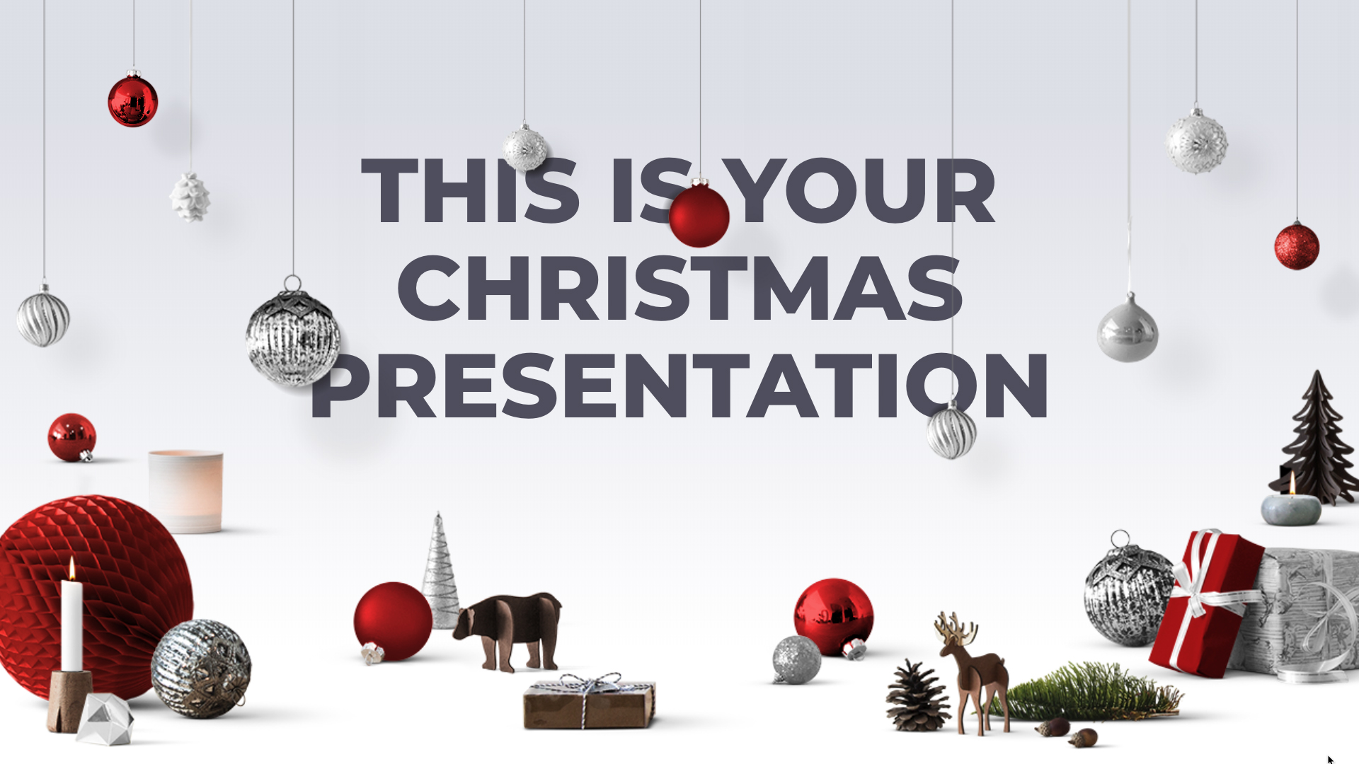 Christmas Ornaments Free Powerpoint Template Google Slides Theme