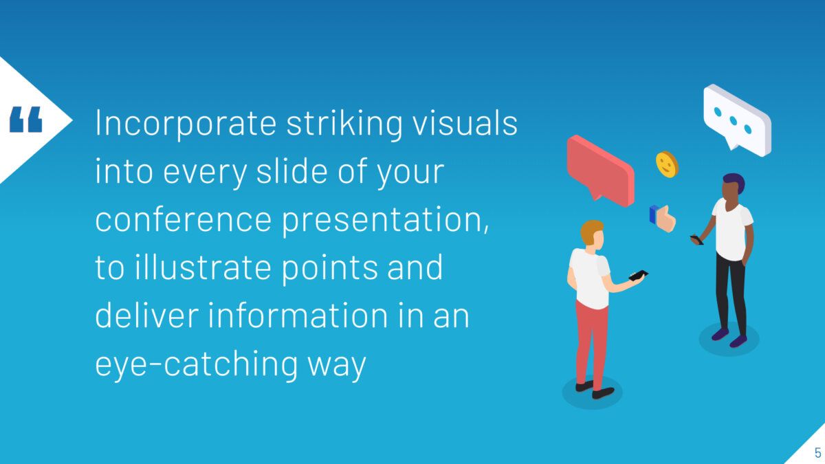 Presentation slide with illustration