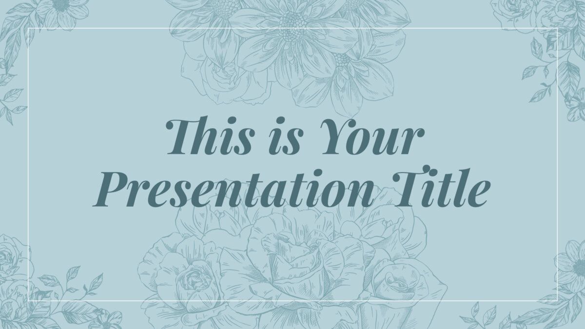 Slides Carnival Google Slides and PowerPoint Template free elegant powerpoint template or google slides theme with flowers