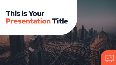 Free corporate Powerpoint template or Google Slides theme with photo backgrounds
