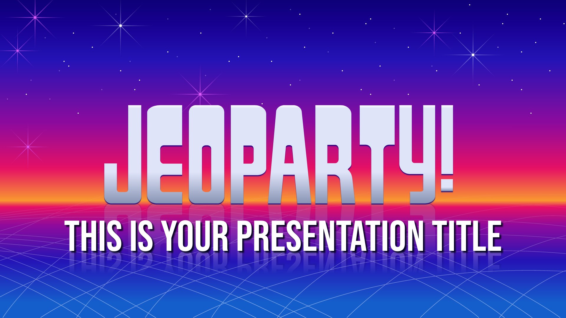 Jeopardy Game Powerpoint Templates