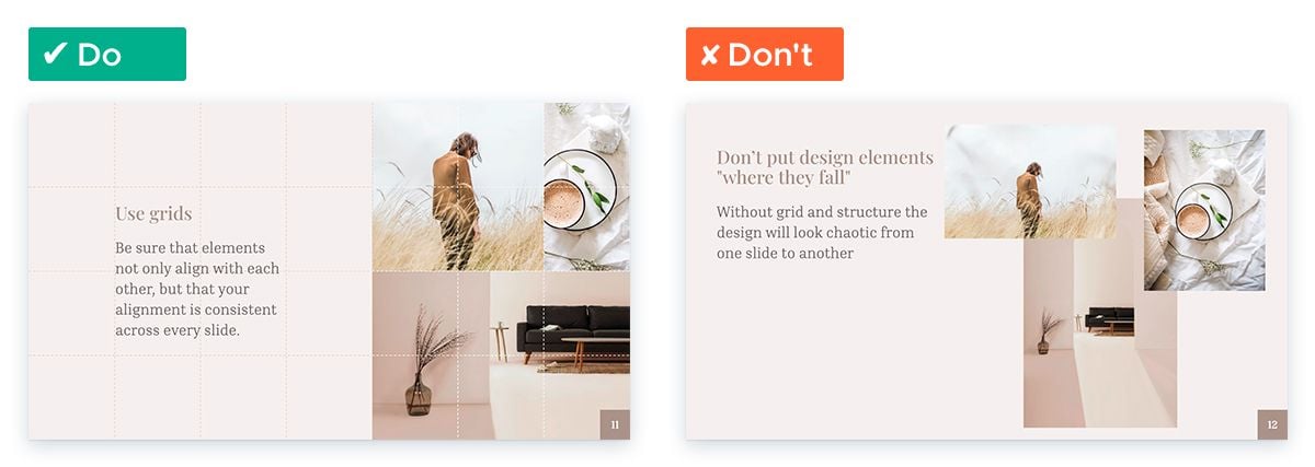 Design Tips for Non-Designers To Use In Your Next Presentation - Use grids
