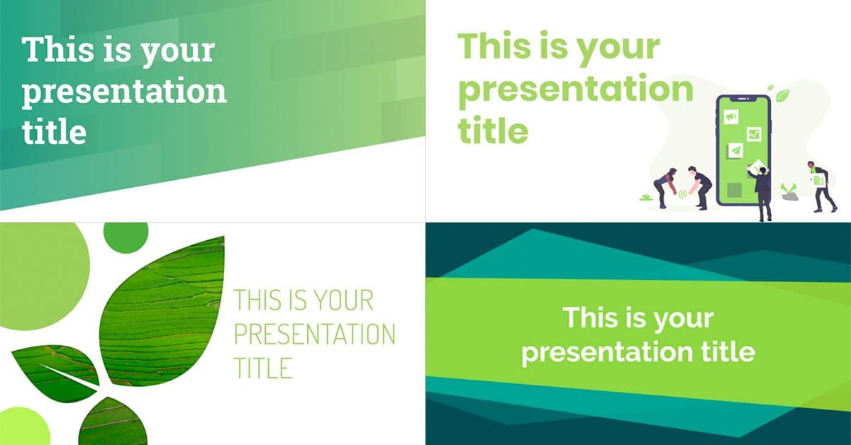Free Green PowerPoint templates and Google Slides themes