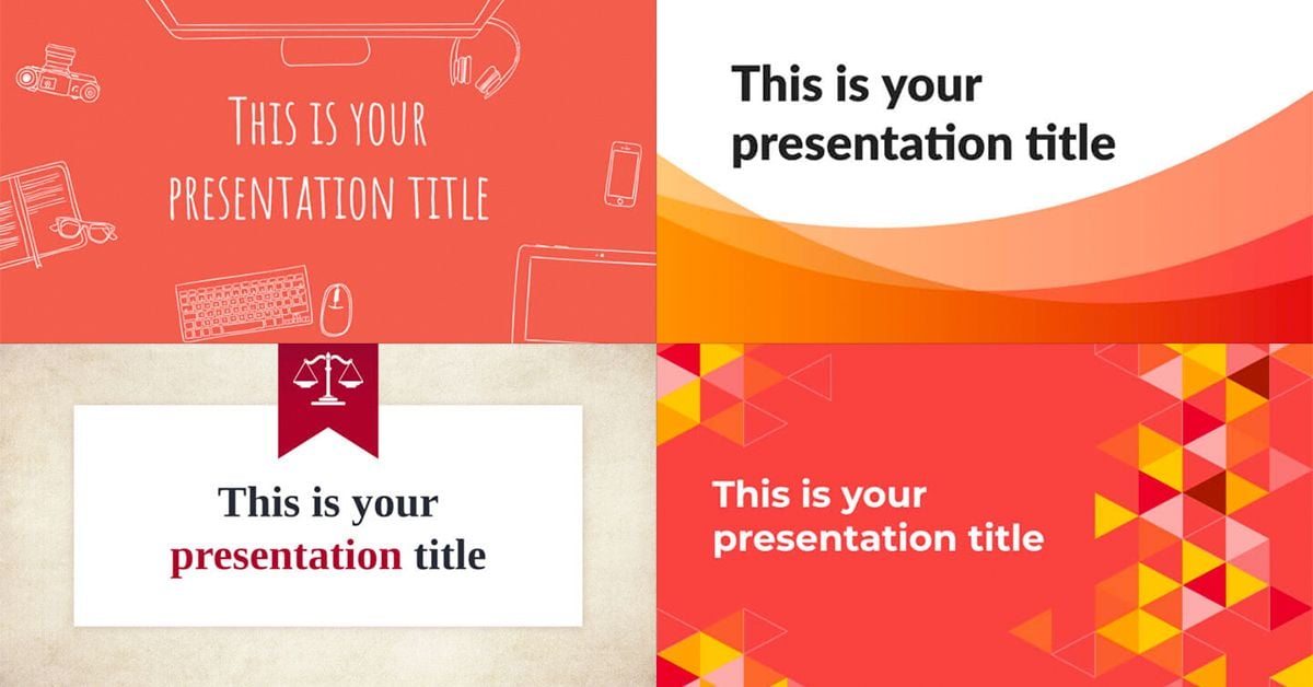 Free Red PowerPoint templates and Google Slides themes