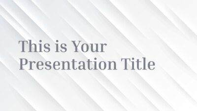 Free elegant Powerpoint template and Google Slides theme with subtle relief effect