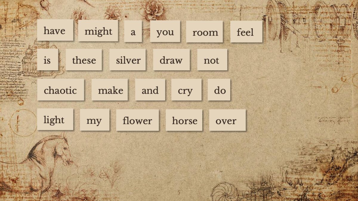 Free Presentation Templates for Teachers - Magnetic poetry