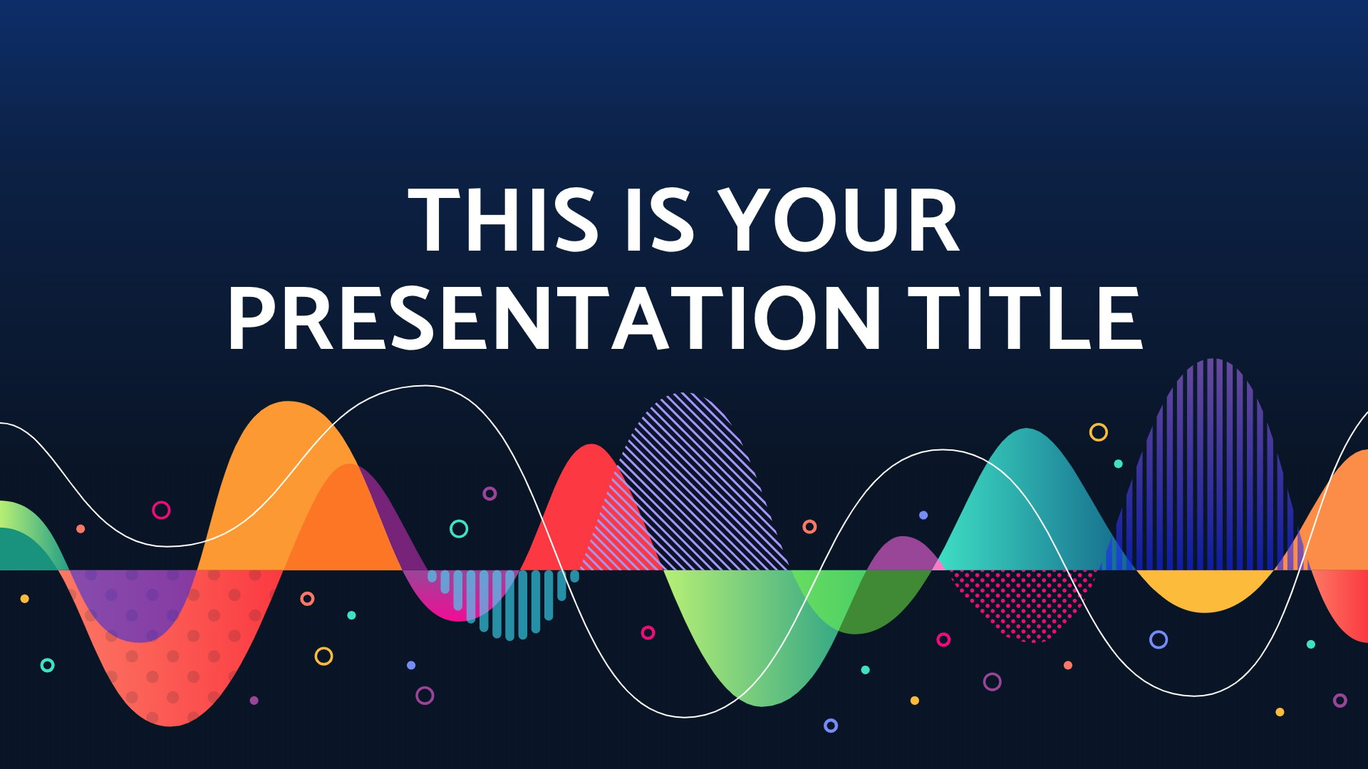 Colorful Soundwaves Free Powerpoint Template Google Slides Theme