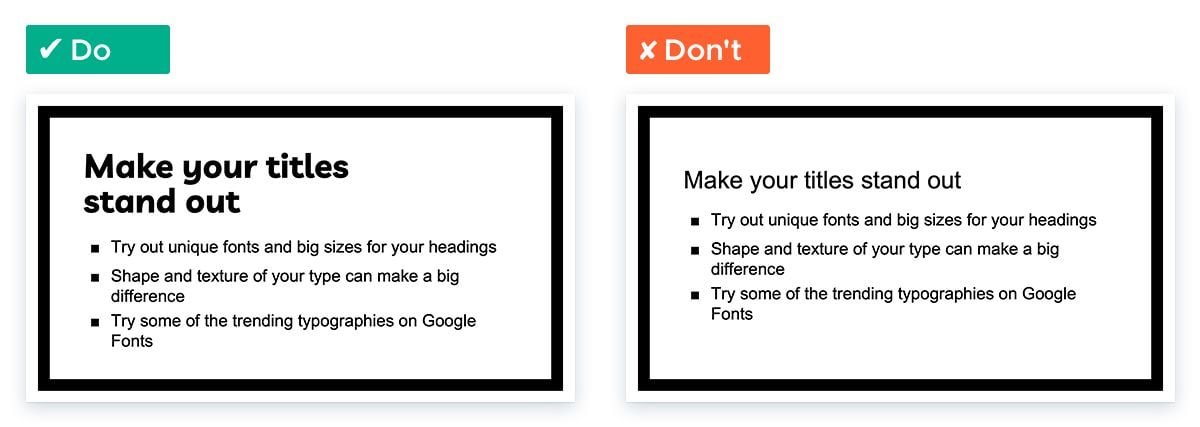 How To Turn A 'Boring' PowerPoint Into An Engaging Presentation - Use unique fonts for titles