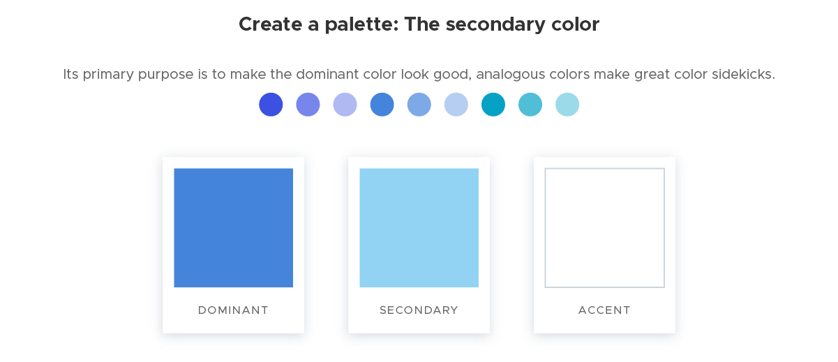 Create a palette - 2 The secondary color