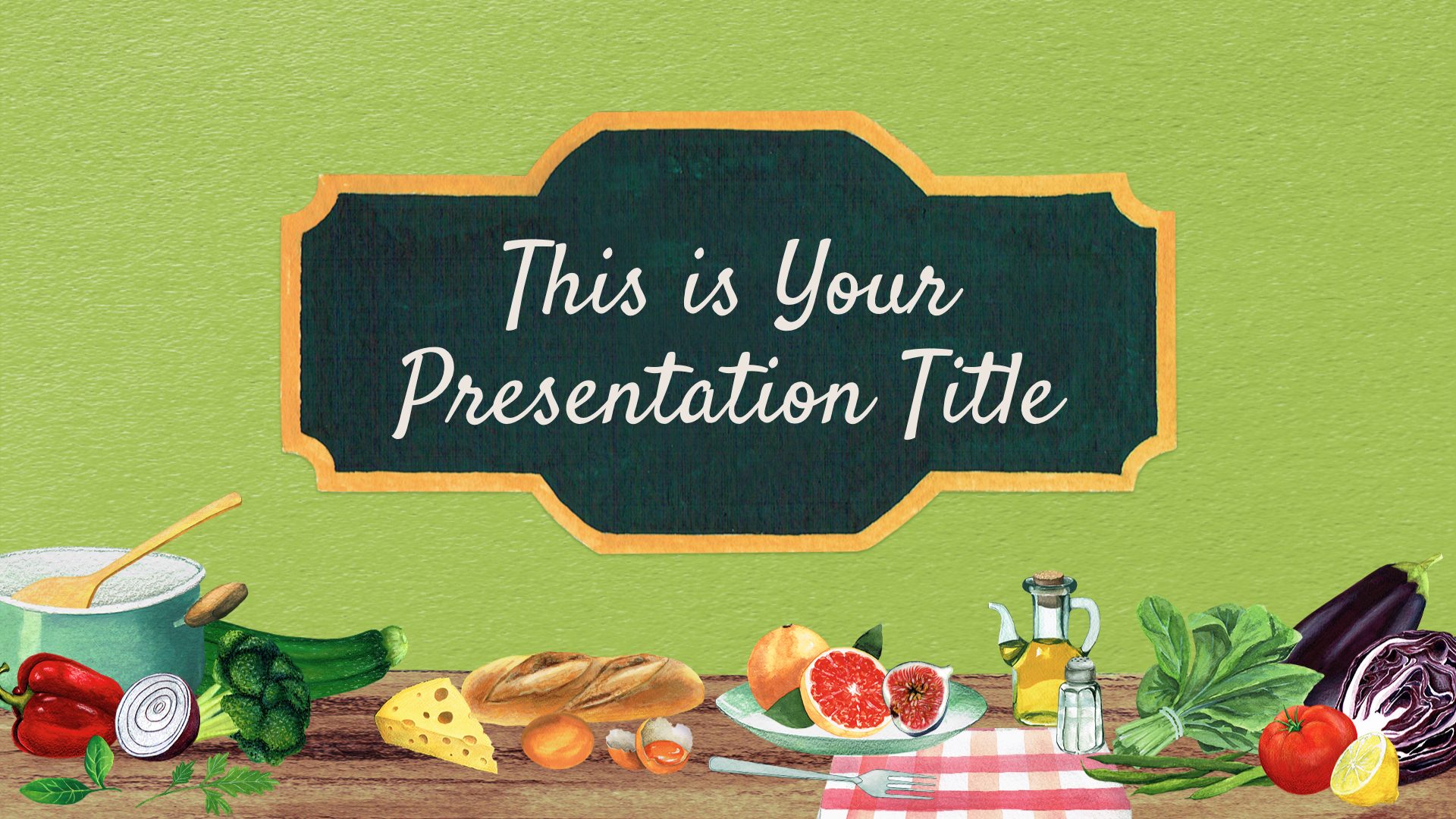Real Food Free Powerpoint Template Google Slides Theme