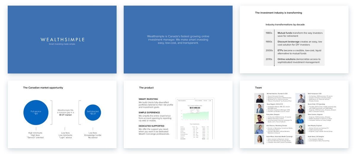 Slides Carnival Google Slides and PowerPoint Template WealthSimple Business Plan Presentation