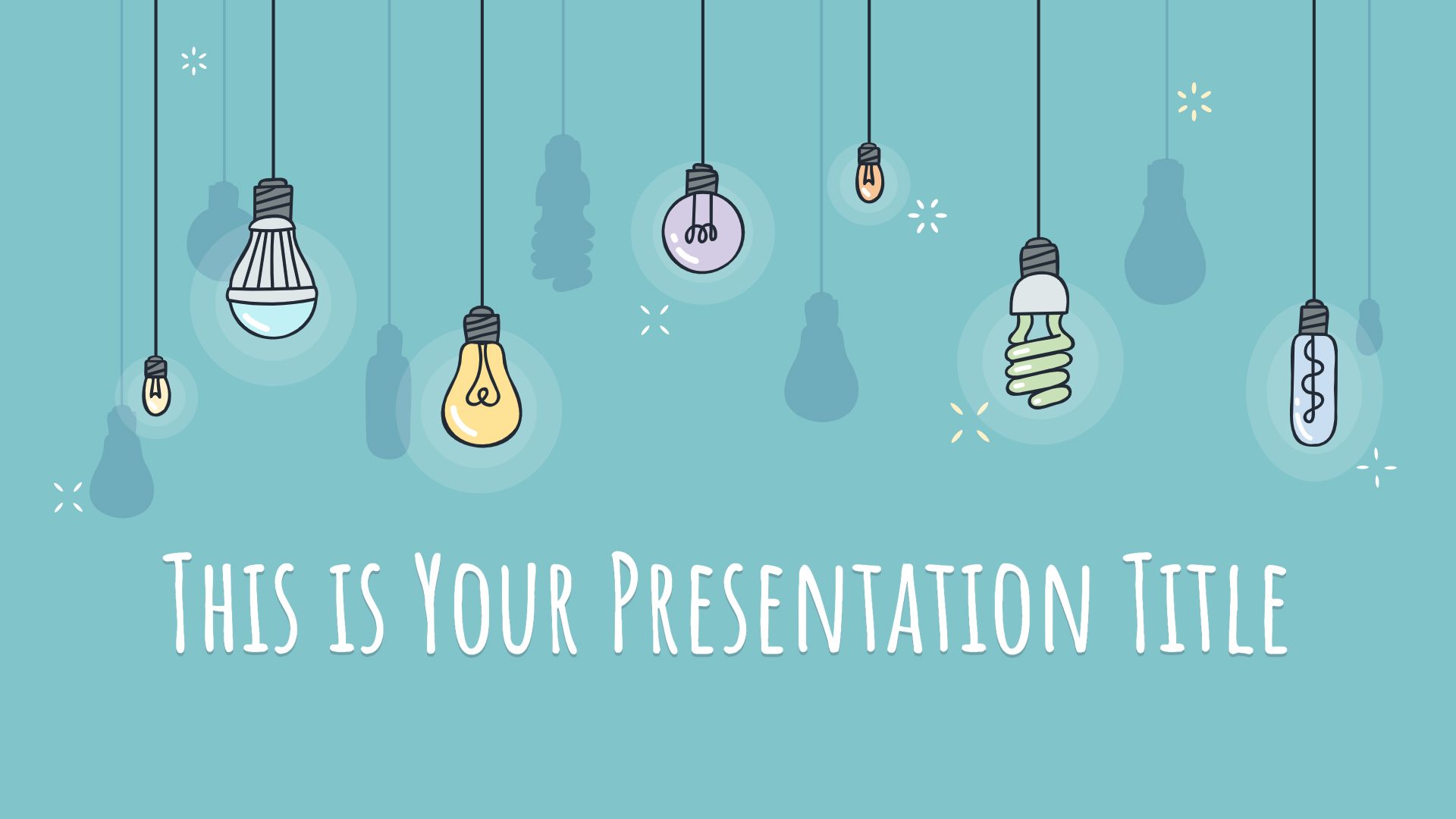 Colorful Light Bulbs Free Powerpoint Template And Google Slides Theme