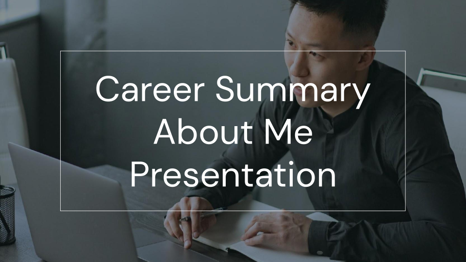 career presentation template for students