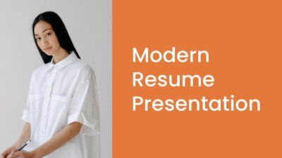 Slides Carnival Google Slides and PowerPoint Template Orange and White Simple and Basic Resume Simple and Basic Creative Presentation · SlidesCarnival