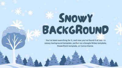 Slides Carnival Google Slides and PowerPoint Template Blue Animated Snowy Winter Presentation