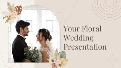 Slides Carnival Google Slides and PowerPoint Template Beige and Brown Boho Elegant Floral Wedding Presentation