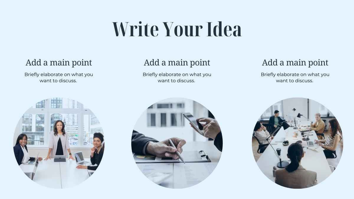 Animated Meeting Plan Blue and White Illustrative Minimal Business Presentation - slide 9