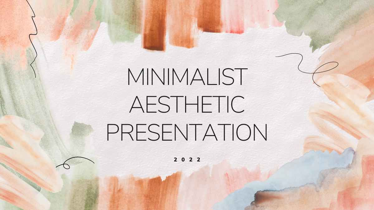 Beige and Orange Minimalist Elegant Aesthetic Theme Presentation - slide 0
