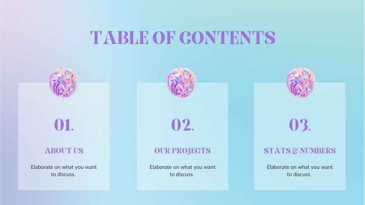 青とピンクのモダンなガラスモーフィズムスタイルの提案 - slide 4