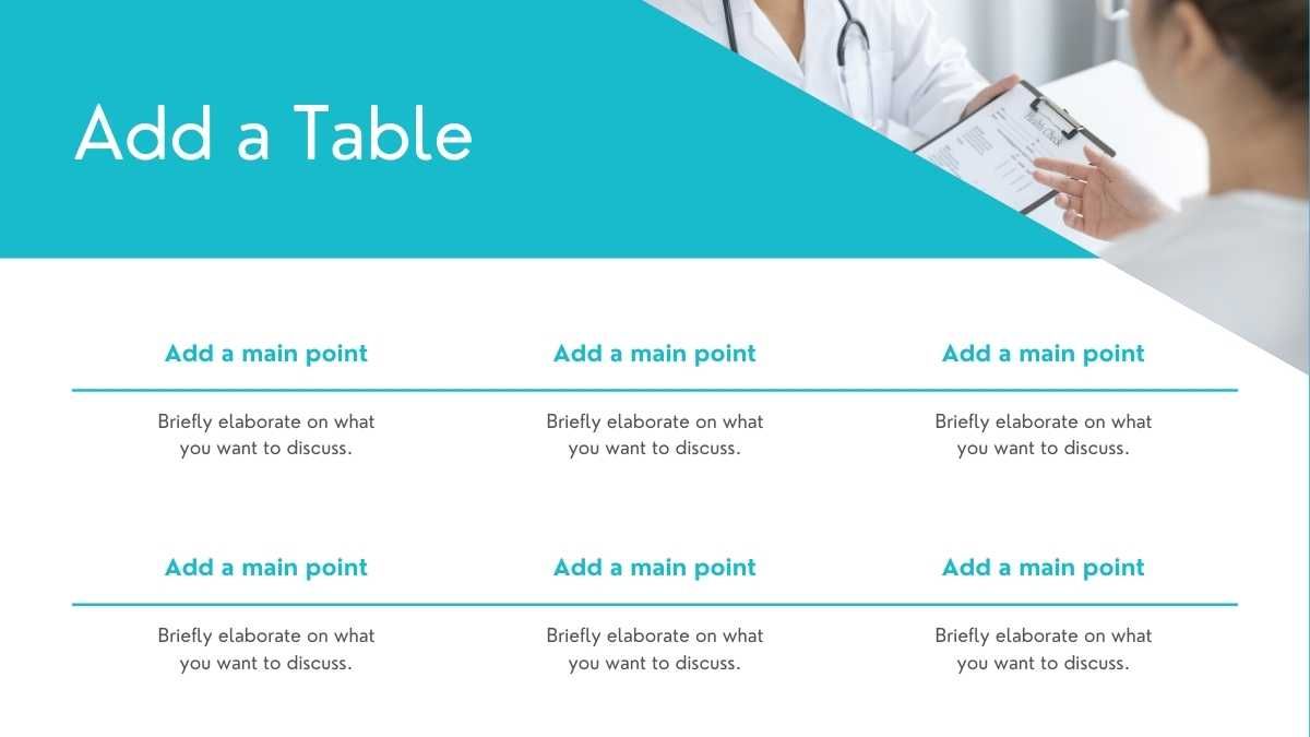 Blue and White Simple Gradient Professional Medical Center Presentation - slide 10