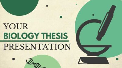 Green and Yellow Modern Biology Thesis