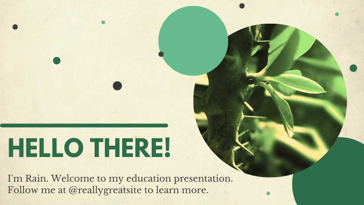 Green, Black and Beige Modern Biology Thesis Presentation - slide 5