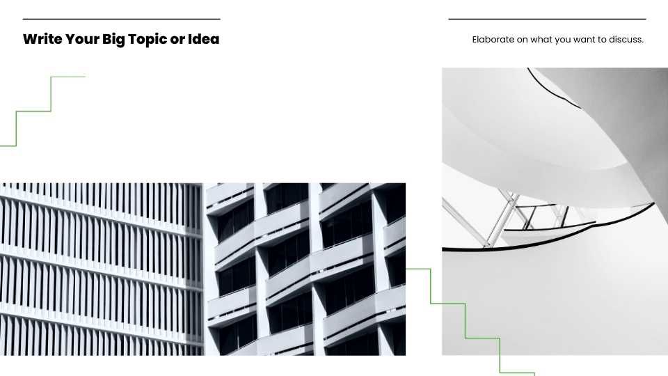 Portfólio de estilo coreano simples para negócios em verde e branco - slide 15