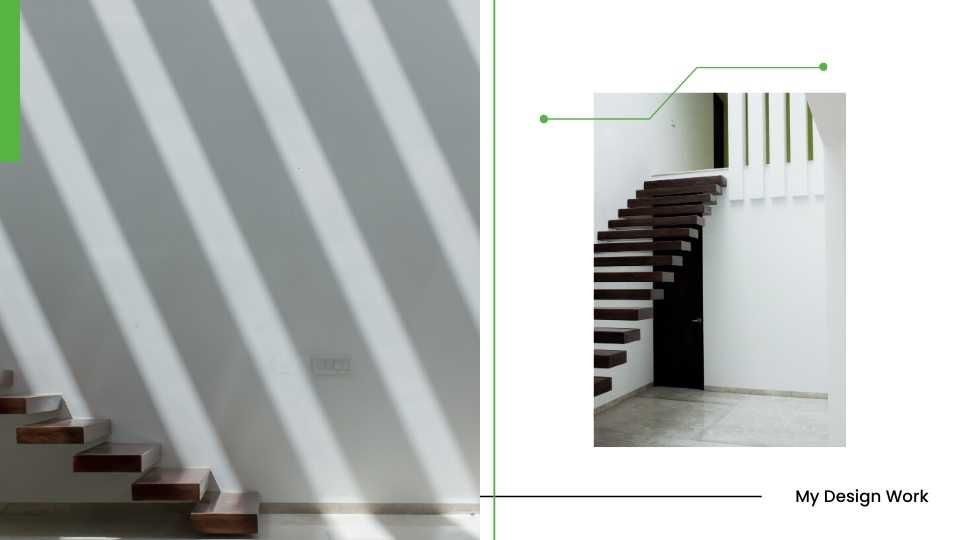 Portfólio de estilo coreano simples para negócios em verde e branco - slide 8