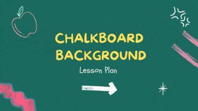 Green and Yellow Animated Chalkboard Background Presentation