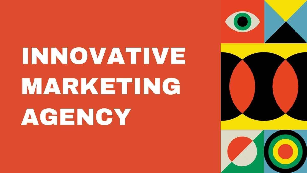 Innovative Marketing Agency Red and Yellow Animated Creative Presentation - slide 0