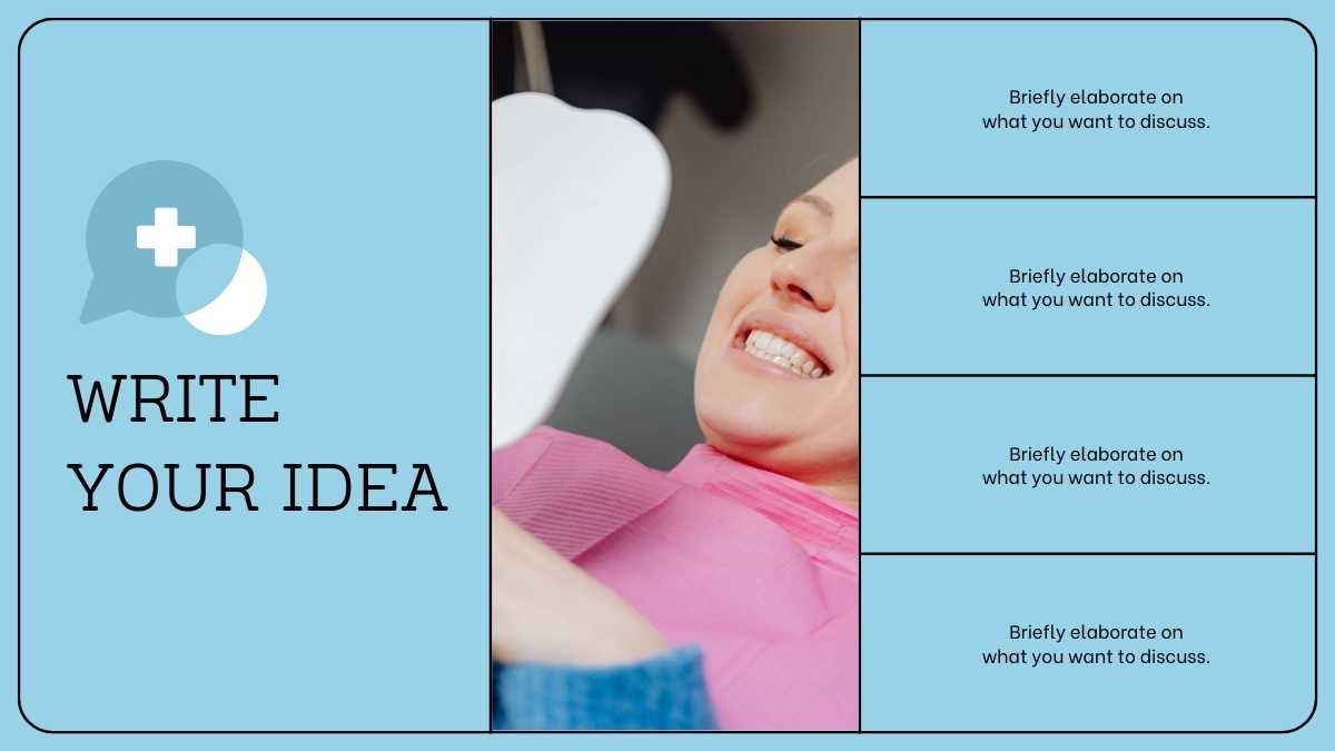 Apresentação de Cuidados Odontológicos Azul Simples e Moderna - slide 9
