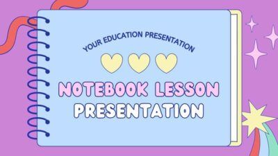 Pastel Cute Geometric Notebook Lesson